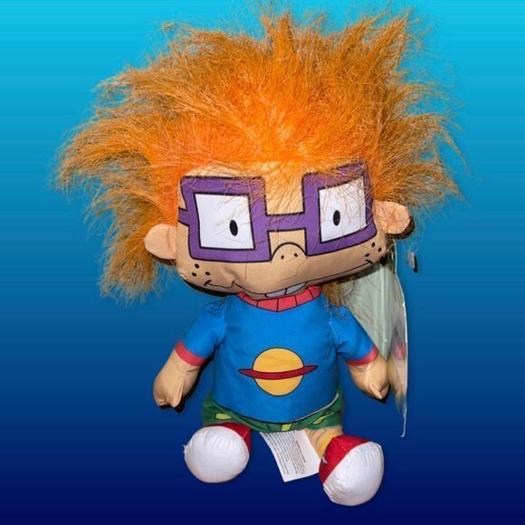 NWT Chuckie Finster "RUGRATS" Nickelodeon 90's Cartoon Boy Plush Toy Doll 12” - Picture 1 of 4